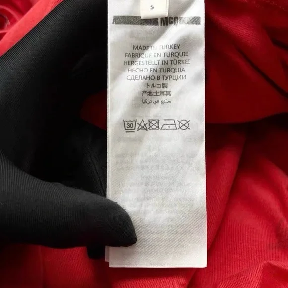 Authentic Alexander McQueen Red Bird Print Midi Dress - Picture 5 of 8